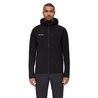Mammut Ganzjahres-Softshelljacke Ultimate Comfort SO Hooded (winddicht) schwarz Herren